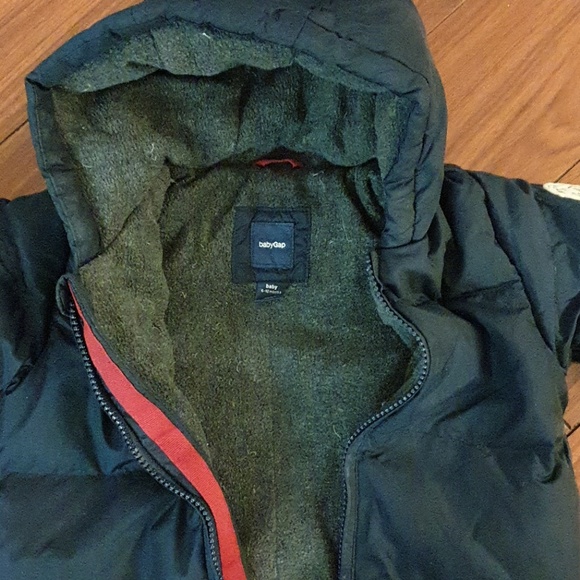 Baby Gap Down puffer snowsuit w. fleece - Picture 3 of 8
